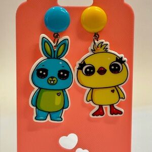 Cute Bunny and Ducky Earrings from Toy Story 4